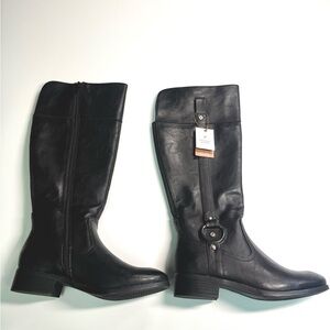 Denver Hayes Black Riding Knee Boots Size 7 NWT